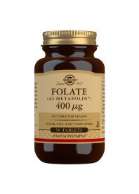 Picture of Solgar Folate 400ug Metafolin - 50 Tablets